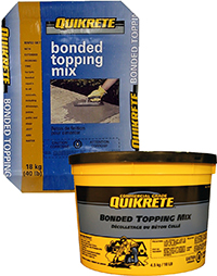 Quikrete Sand Topping Mix Coverage Chart